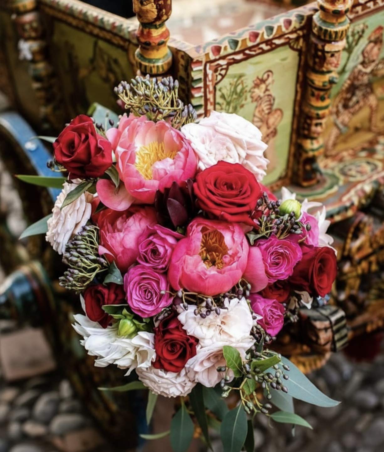 Carretto siciliano per matrimonio in stile siciliano
